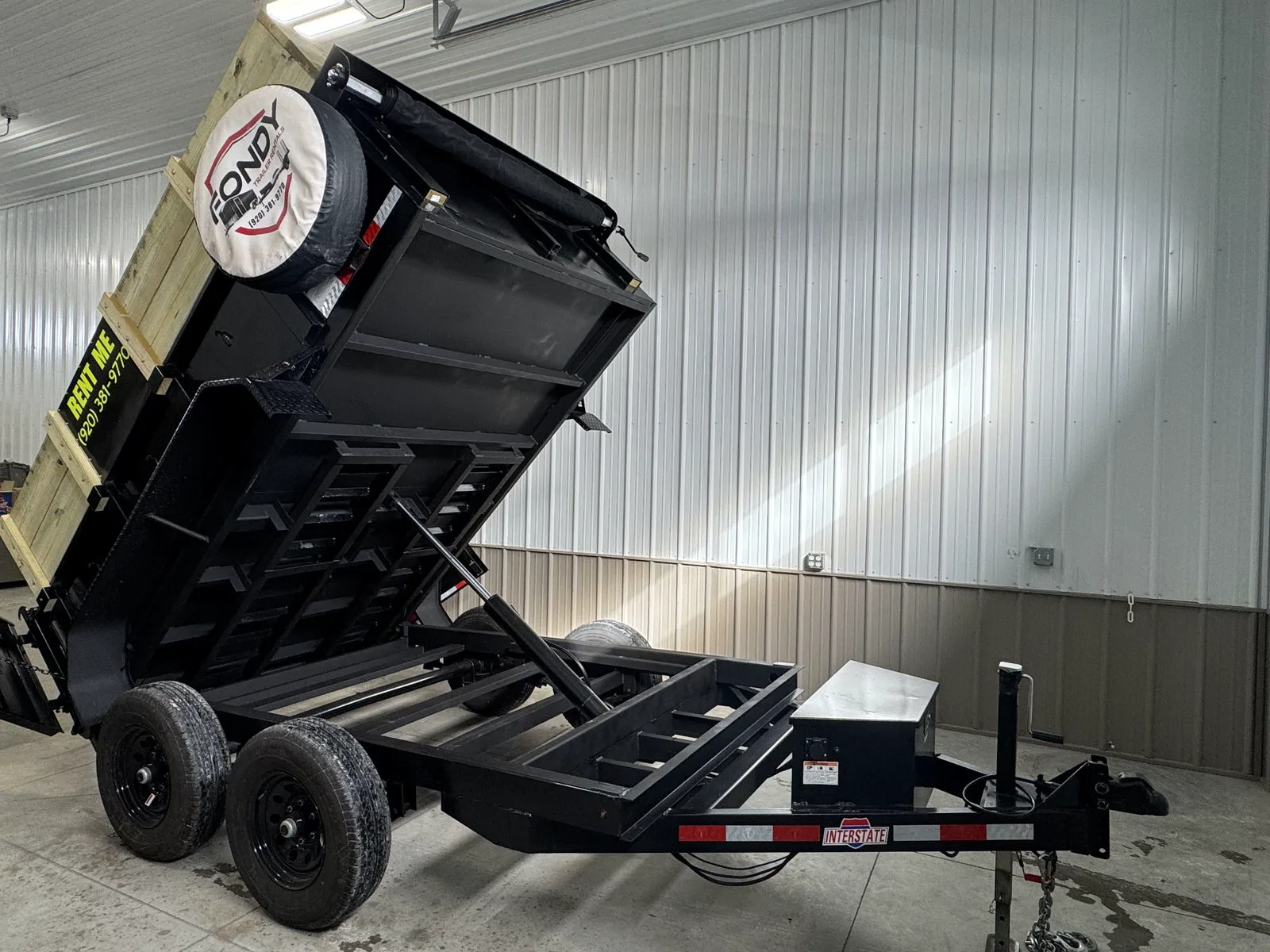 6' x 10' Dump Trailer available to rent at Fondy Trailer Rentals in Fond du Lac, Wisconsin