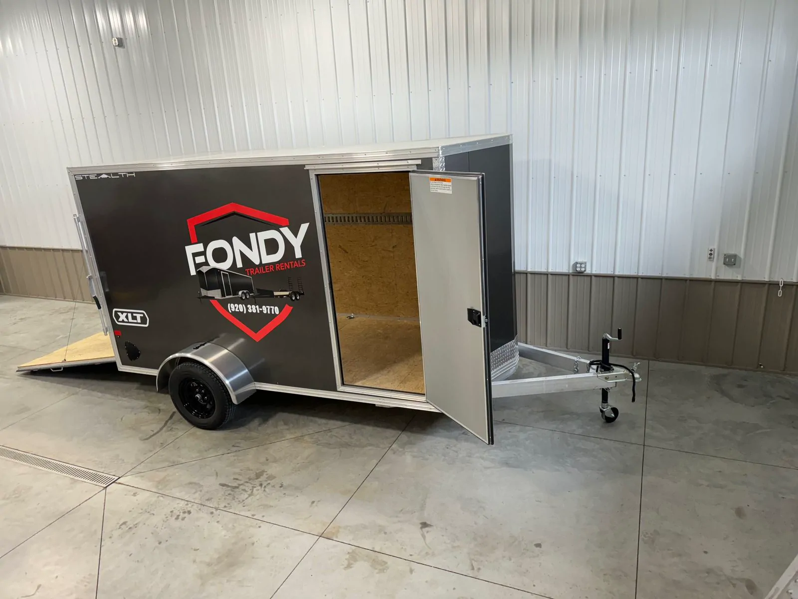 6' x 12' Enclosed Trailer available to rent at Fondy Trailer Rentals in Fond du Lac, Wisconsin