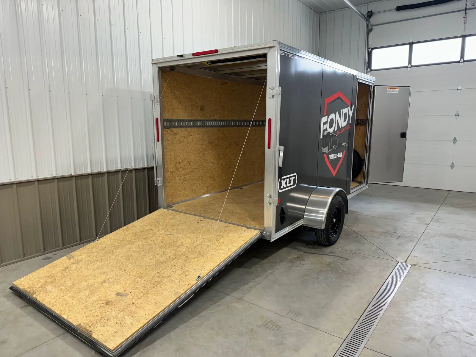6' x 12' Enclosed Trailer available to rent at Fondy Trailer Rentals in Fond du Lac, Wisconsin