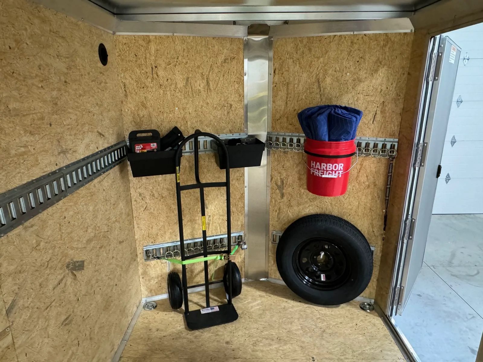 6' x 12' Enclosed Trailer available to rent at Fondy Trailer Rentals in Fond du Lac, Wisconsin