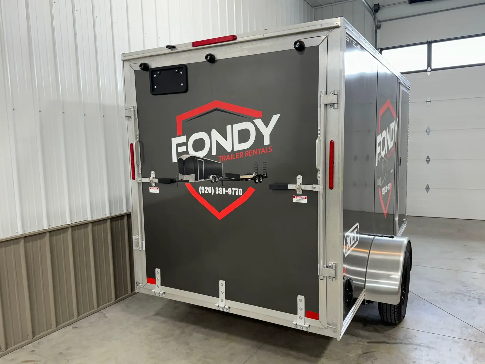 6' x 12' Enclosed Trailer available to rent at Fondy Trailer Rentals in Fond du Lac, Wisconsin