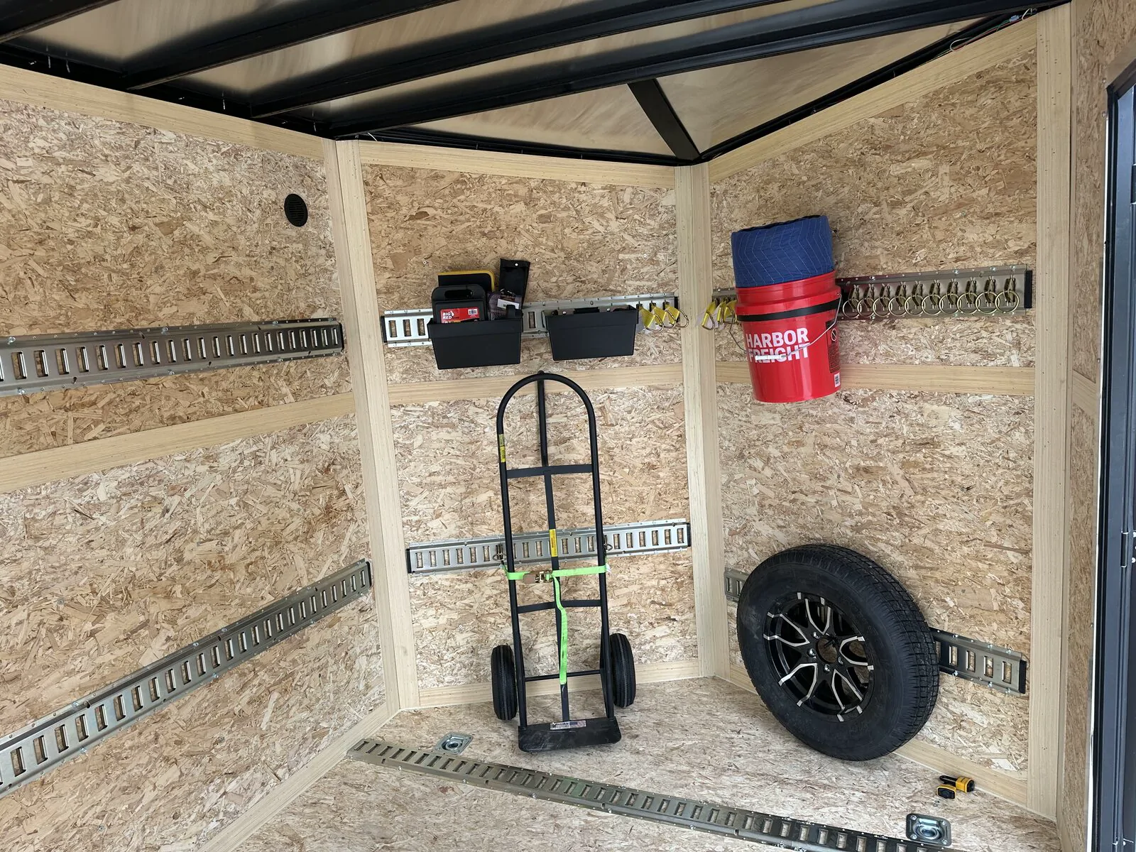 7.5' x 16' Enclosed Trailer available to rent at Fondy Trailer Rentals in Fond du Lac, Wisconsin